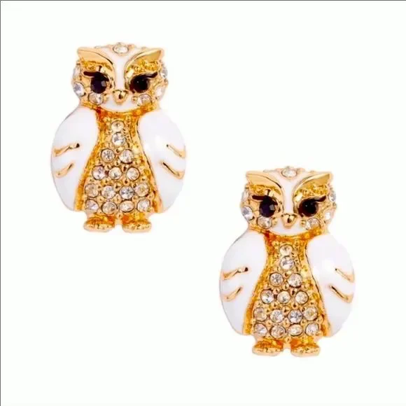 Kate Spade Starbright Owl Earrings - Picture 1 of 5
